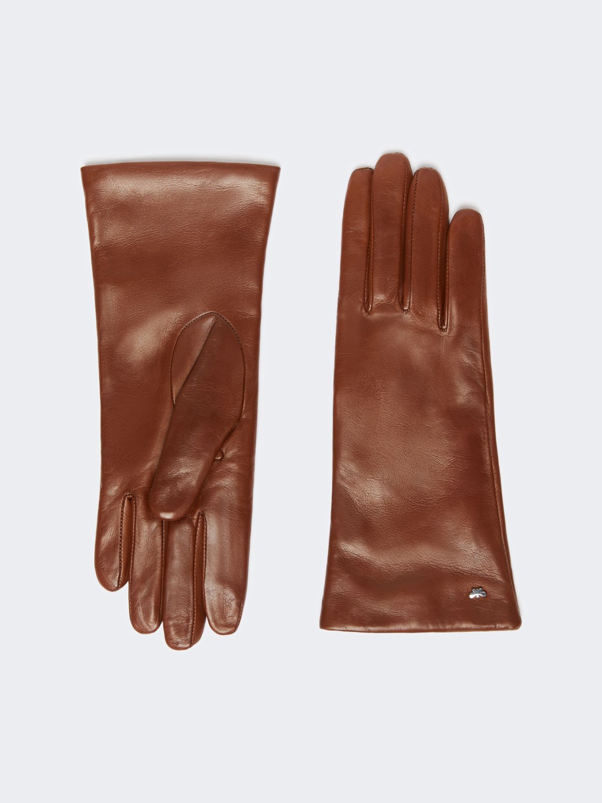 Short nappa leather gloves - TOBACCO - Max Mara