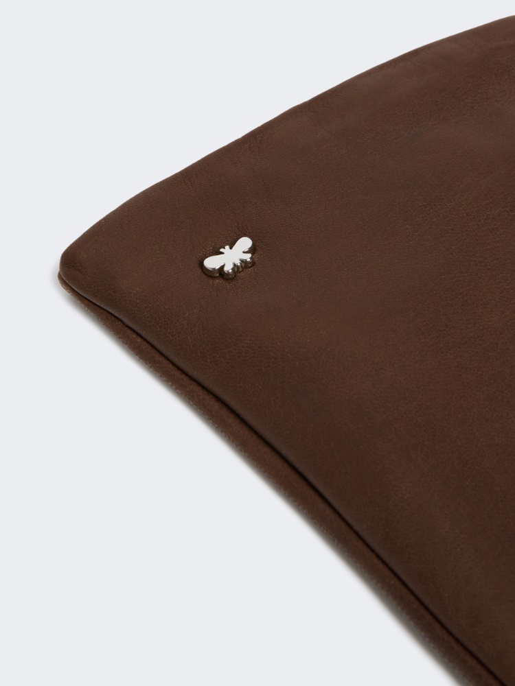 Short nappa leather gloves - DARK BOWN - Max Mara - 2