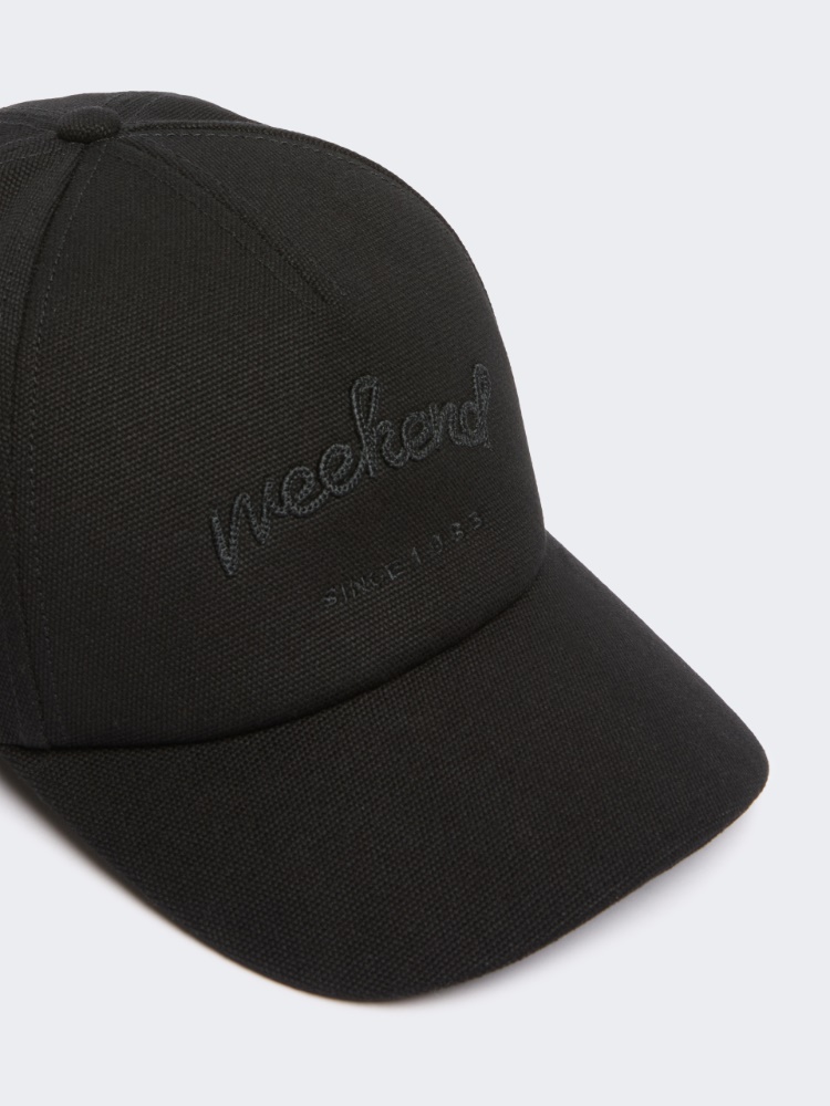 Baseballcap aus Canvas - SCHWARZ - 2