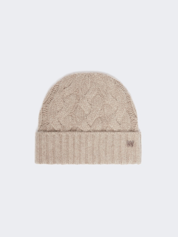 Strickmütze aus Kaschmir - HONEY