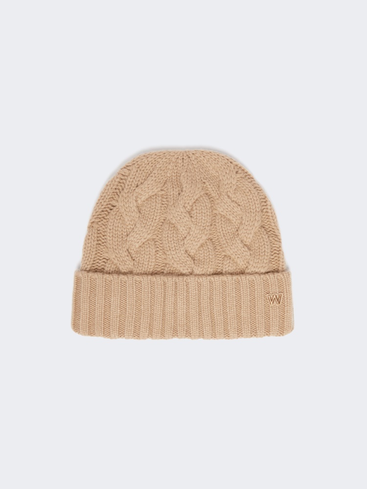 Strickmütze aus Kaschmir - KAMEL