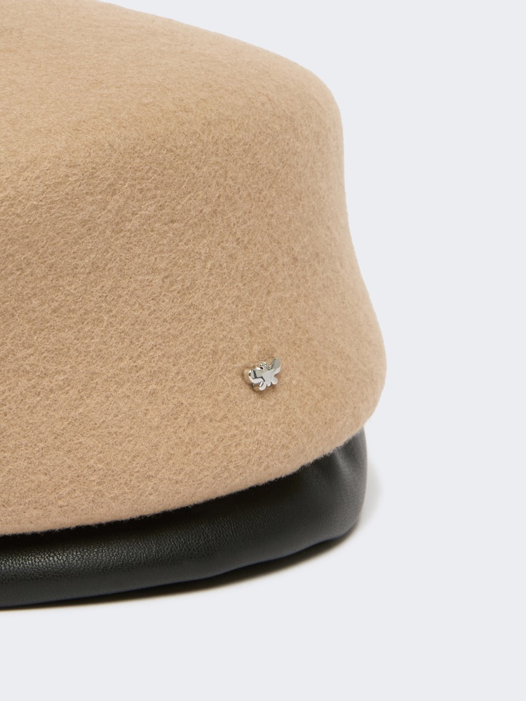 Wool felt beret - CAMEL - 2