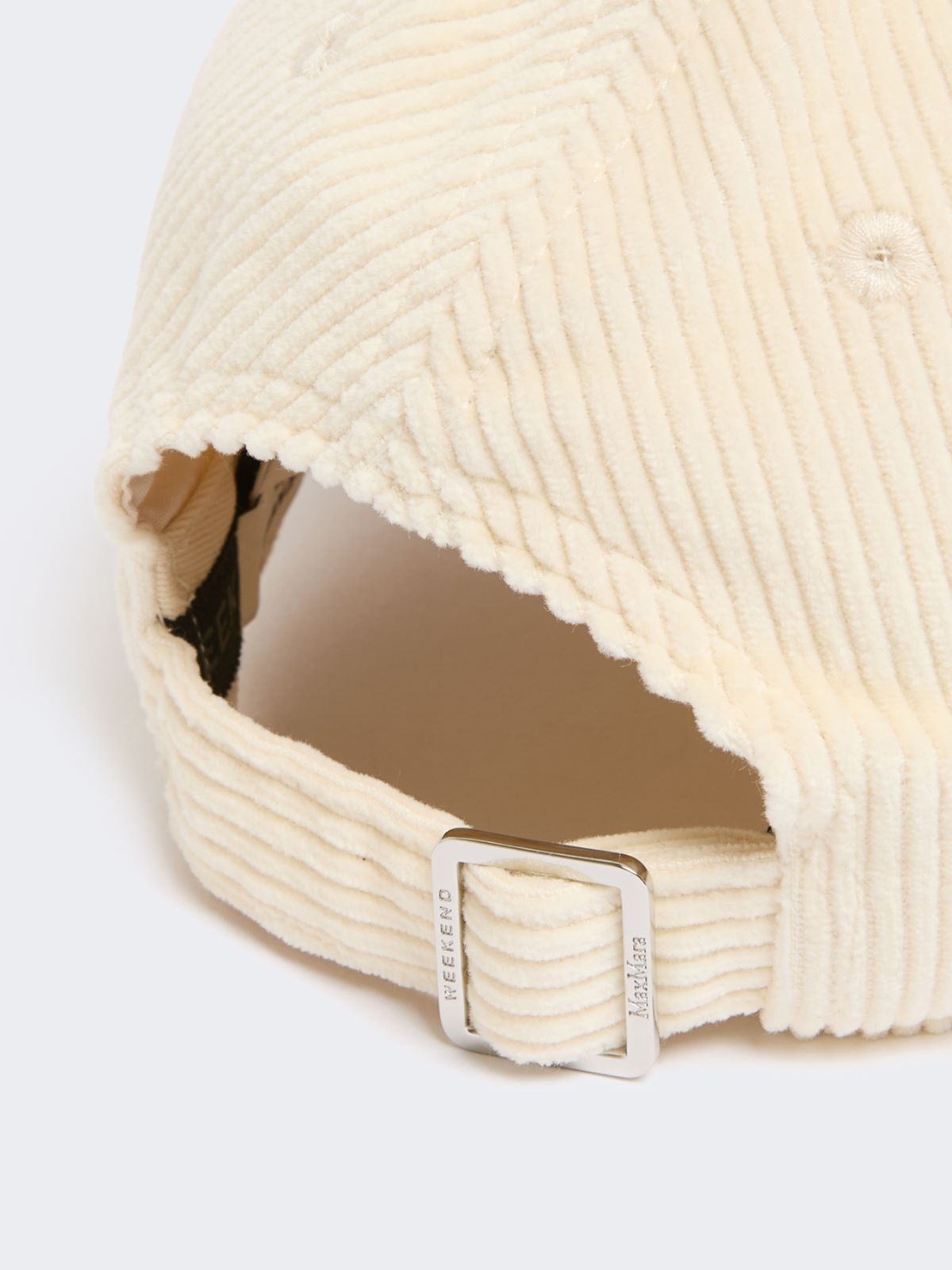 Cappello baseball in velluto - BIANCO - Max Mara - 3