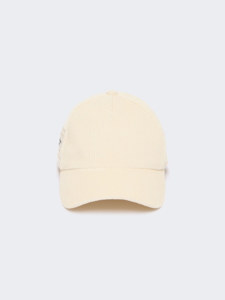 Cappello baseball in velluto - BIANCO