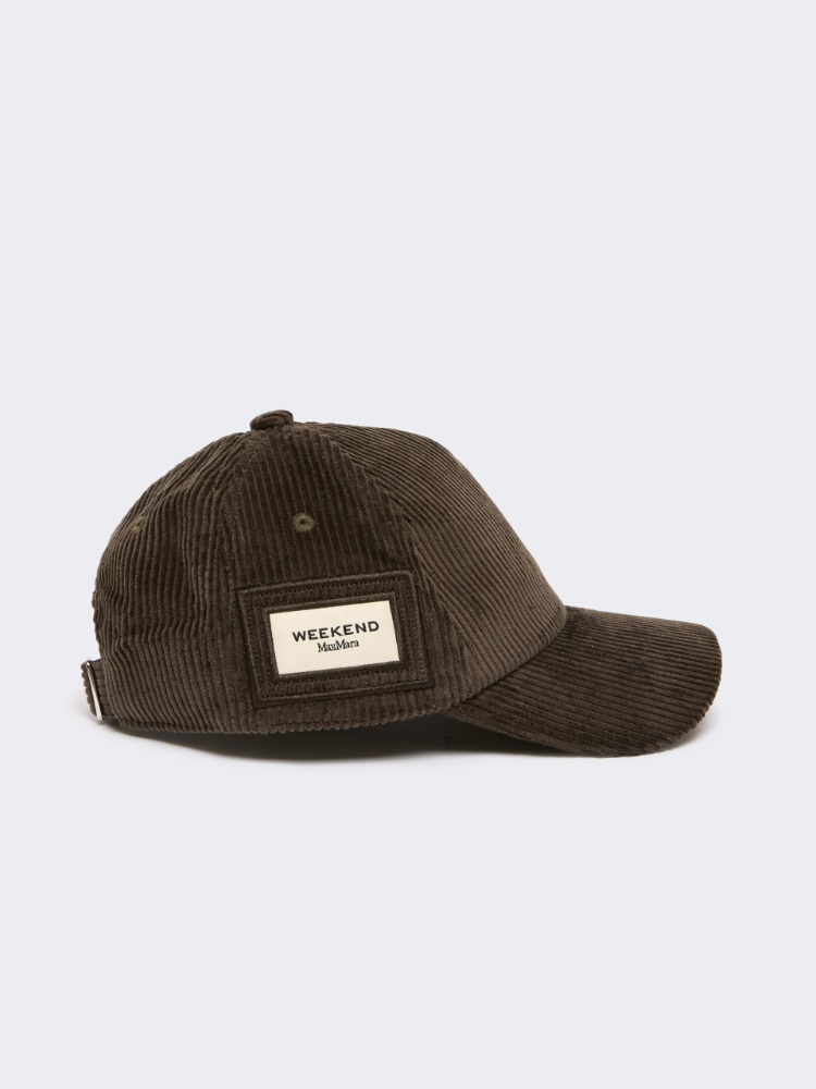 Velvet baseball cap - BROWN - Max Mara - 4