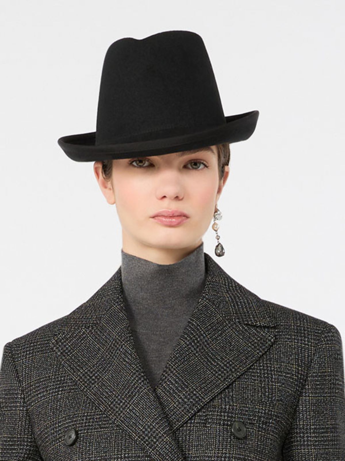 Wool felt hat + MEDIUM GREY - Max Mara