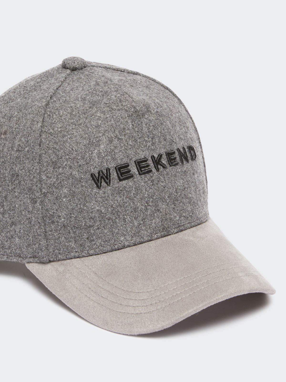 Wool cloth baseball cap - MEDIUM GREY - Max Mara - 2