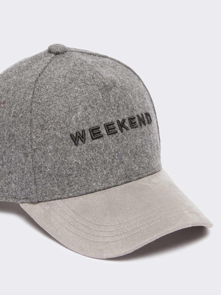 Wool cloth baseball cap - MEDIUM GREY - Max Mara - 2