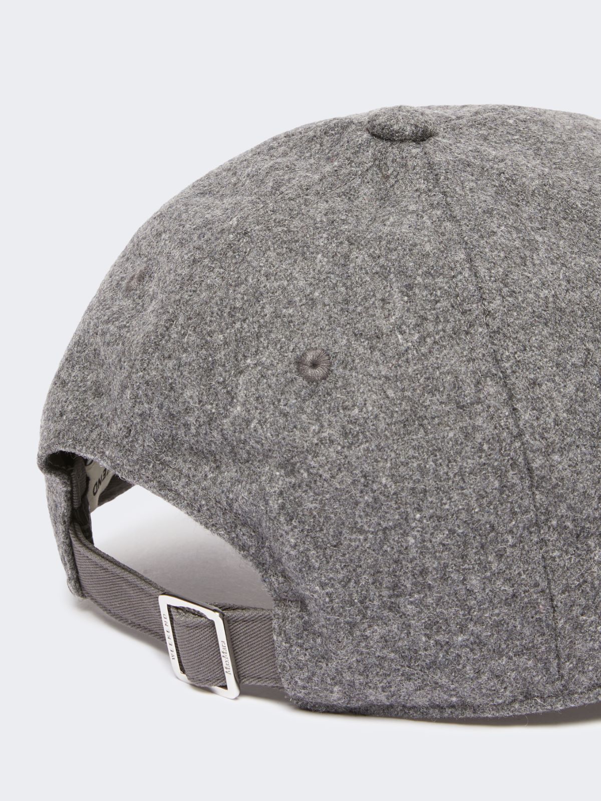 Wool cloth baseball cap - MEDIUM GREY - Max Mara - 3