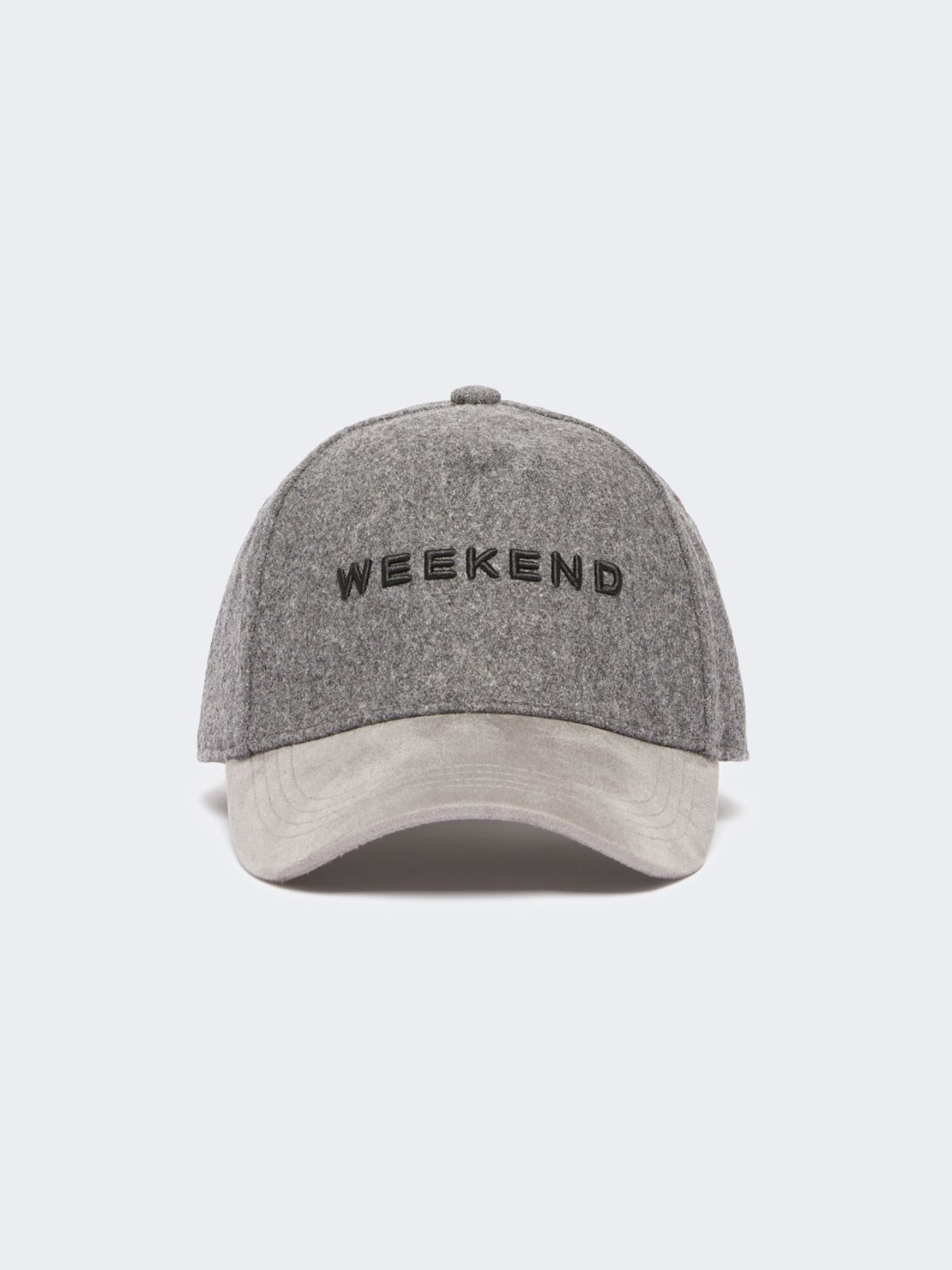 Wool cloth baseball cap - MEDIUM GREY - Max Mara
