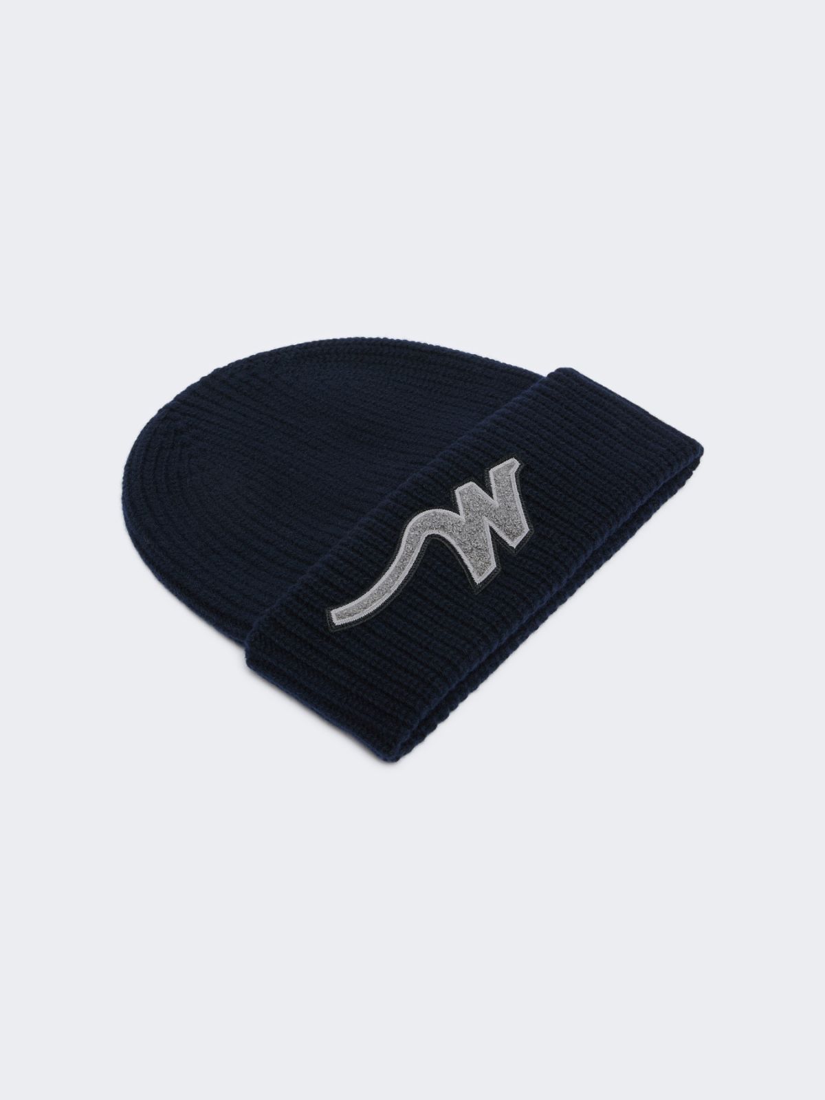 Wollmütze mit „W“-Aufnäher - BLAU - Max Mara - 2