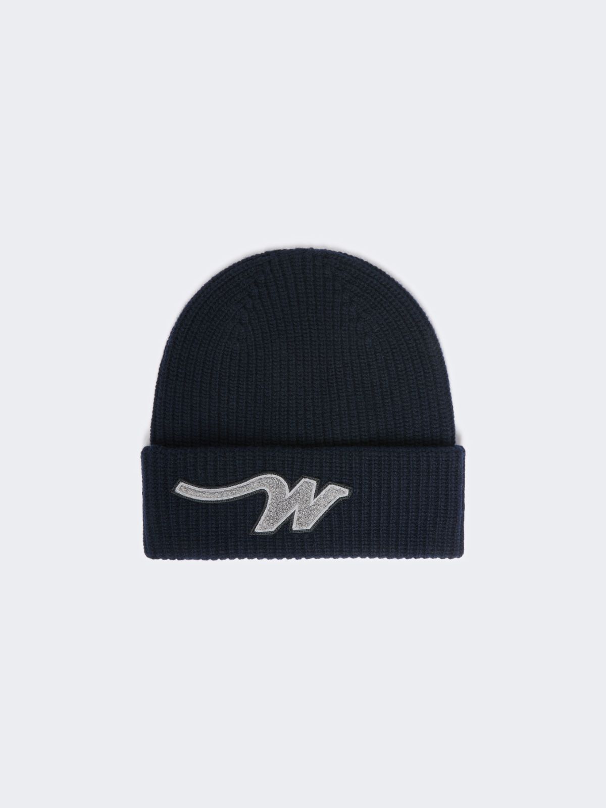 Wollmütze mit „W“-Aufnäher - BLAU - Max Mara