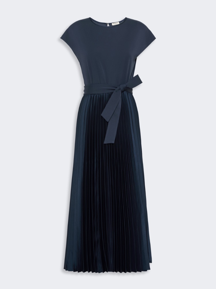 Vestido de punto interlock - AZUL