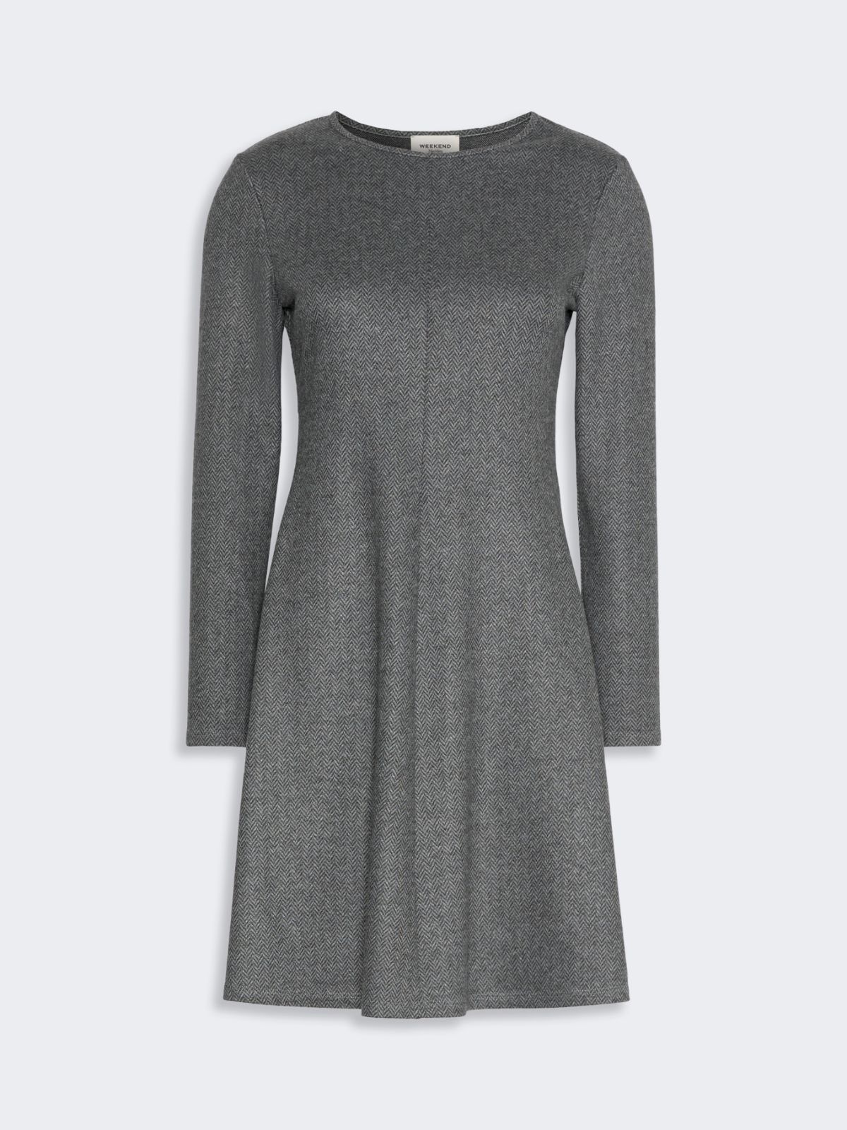 Flared jacquard jersey dress - MEDIUM GREY - Max Mara - 4