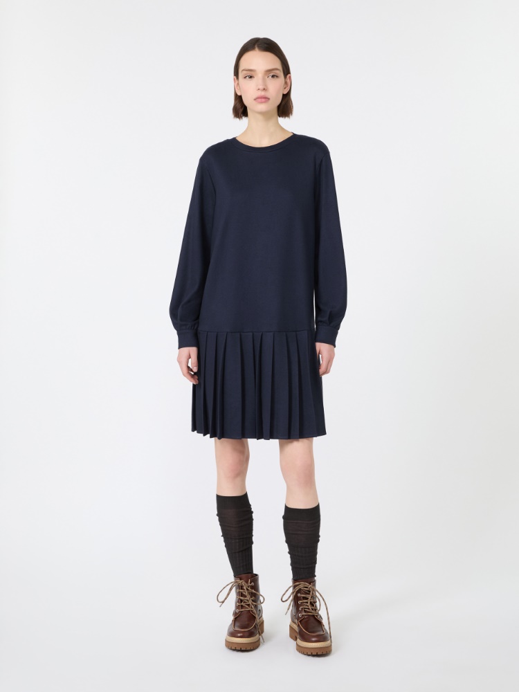 Jacquard jersey short dress - NAVY - Max Mara - 2
