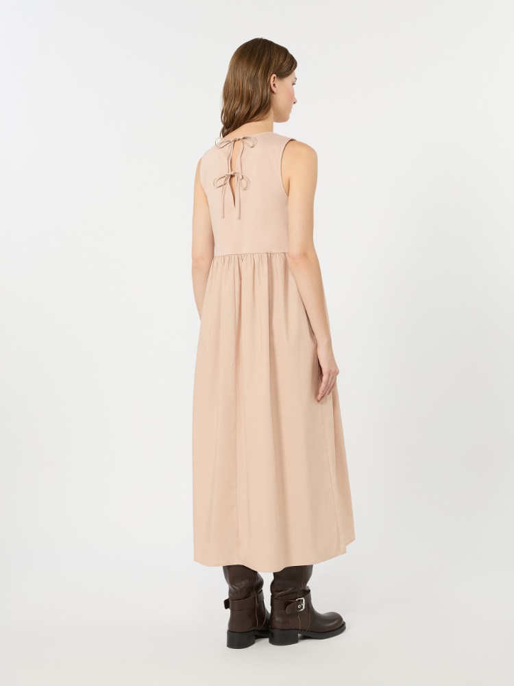Jersey and cotton poplin dress - PINK - 3