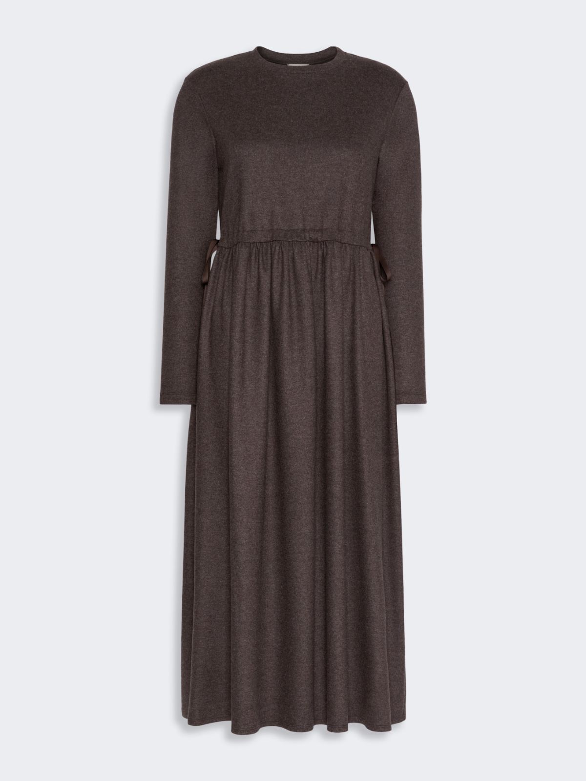 Jacquard jersey long dress - BROWN - Max Mara - 5
