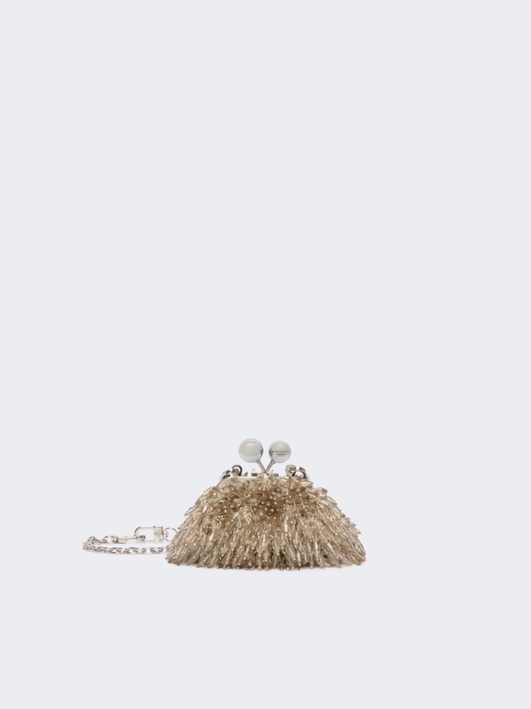Nano Pasticcino Bag with gemstones - WHITE