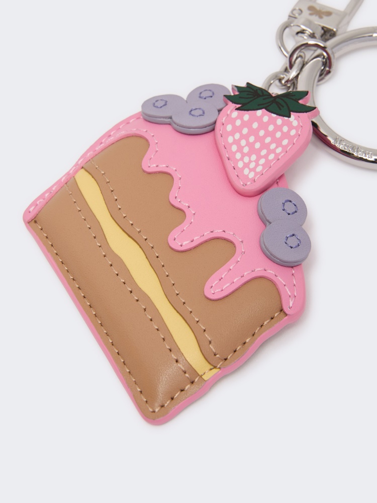 Leather keyring - PINK - Max Mara - 3