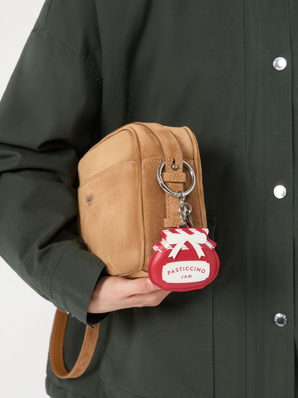Leather keyring - RED - Max Mara - 4