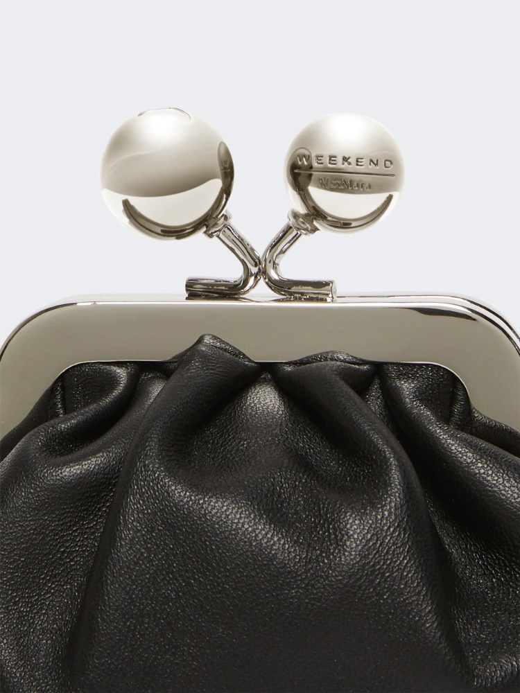 Shiny Nappa leather nano Pasticcino Bag - BLACK - 4