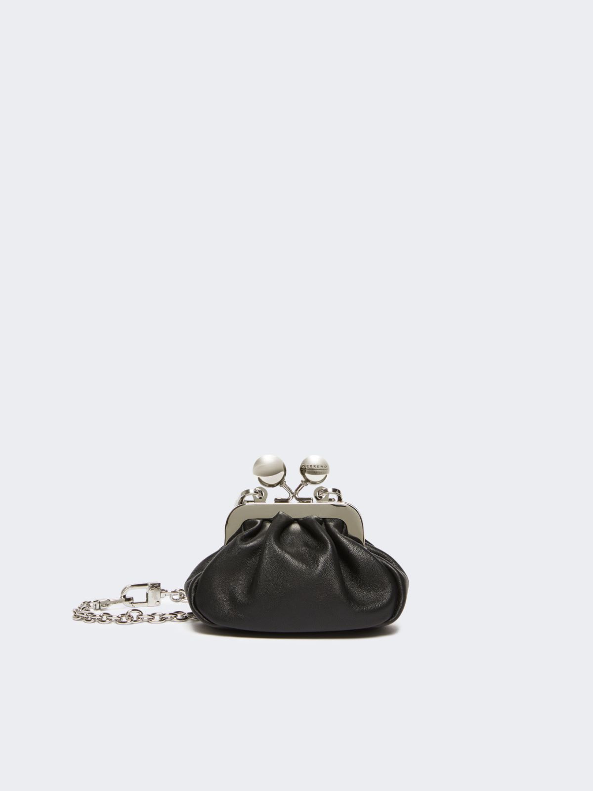 Shiny Nappa leather nano Pasticcino Bag - BLACK