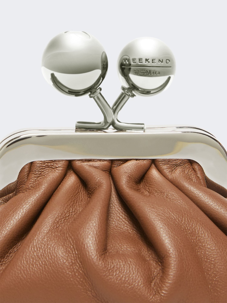 Shiny Nappa leather nano Pasticcino Bag - TOBACCO - 4