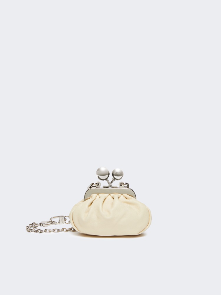 Shiny Nappa leather nano Pasticcino Bag - IVORY