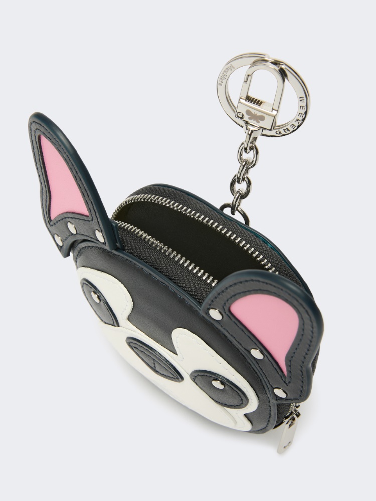 Leather coin purse - FUCHSIA - 3