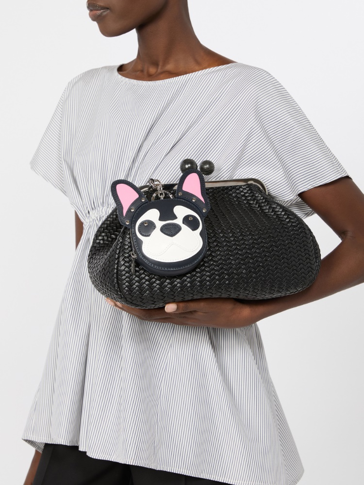 Leather coin purse - FUCHSIA