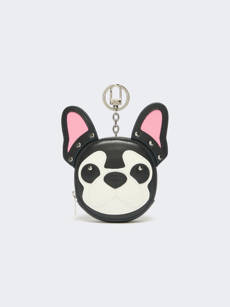 Leather coin purse - FUCHSIA