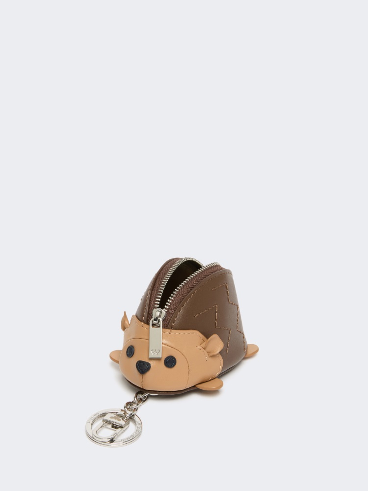 Leather coin purse - TOBACCO - 2