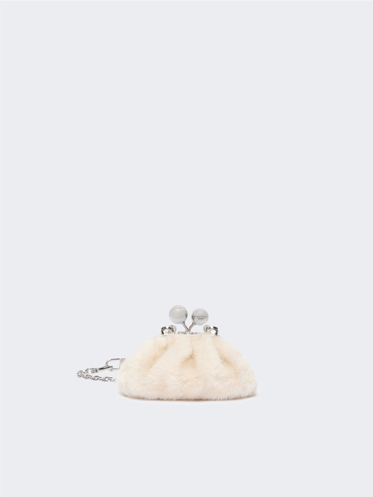 Mini Pasticcino Bag with a soft texture - IVORY