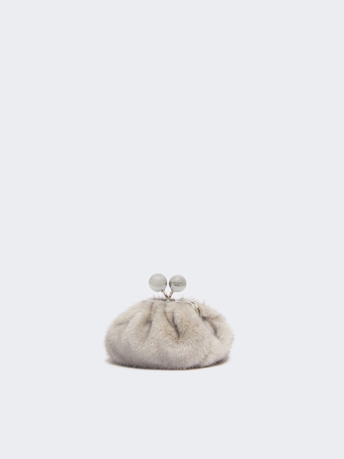 Mini Pasticcino Bag with a soft texture - LIGHT GREY - Max Mara - 2