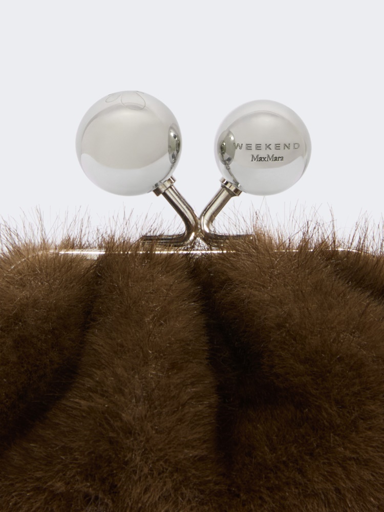 Mini Pasticcino Bag with a soft texture - BROWN - Max Mara - 4