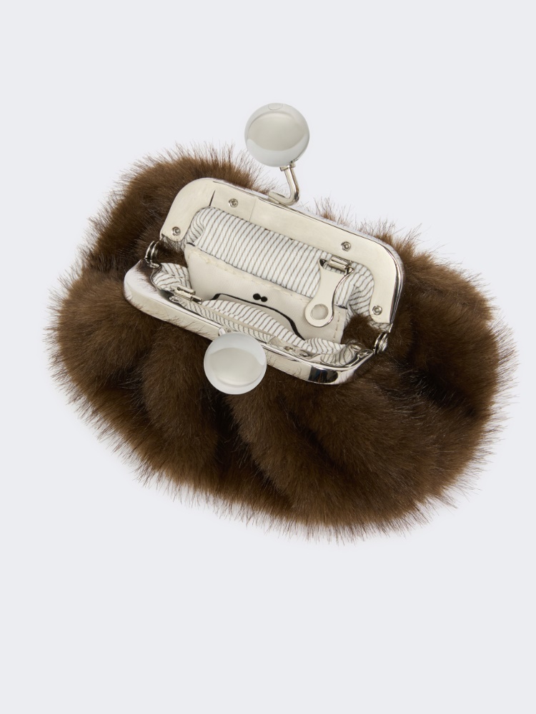 Mini Pasticcino Bag with a soft texture - BROWN - Max Mara - 5