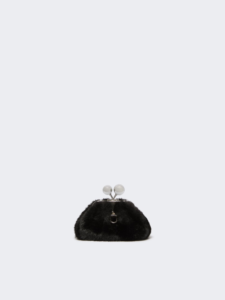 Mini Pasticcino Bag with a soft texture - BLACK - Max Mara - 3