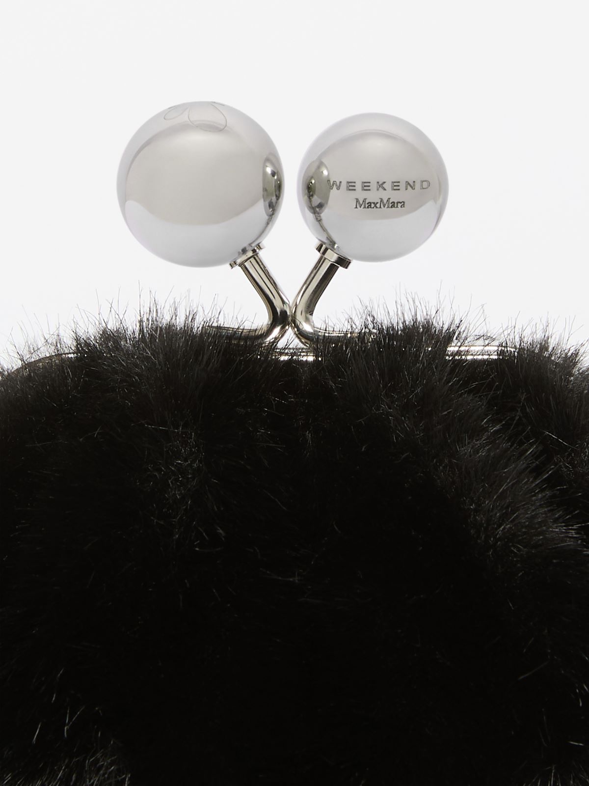 Mini Pasticcino Bag with a soft texture - BLACK - Max Mara - 5