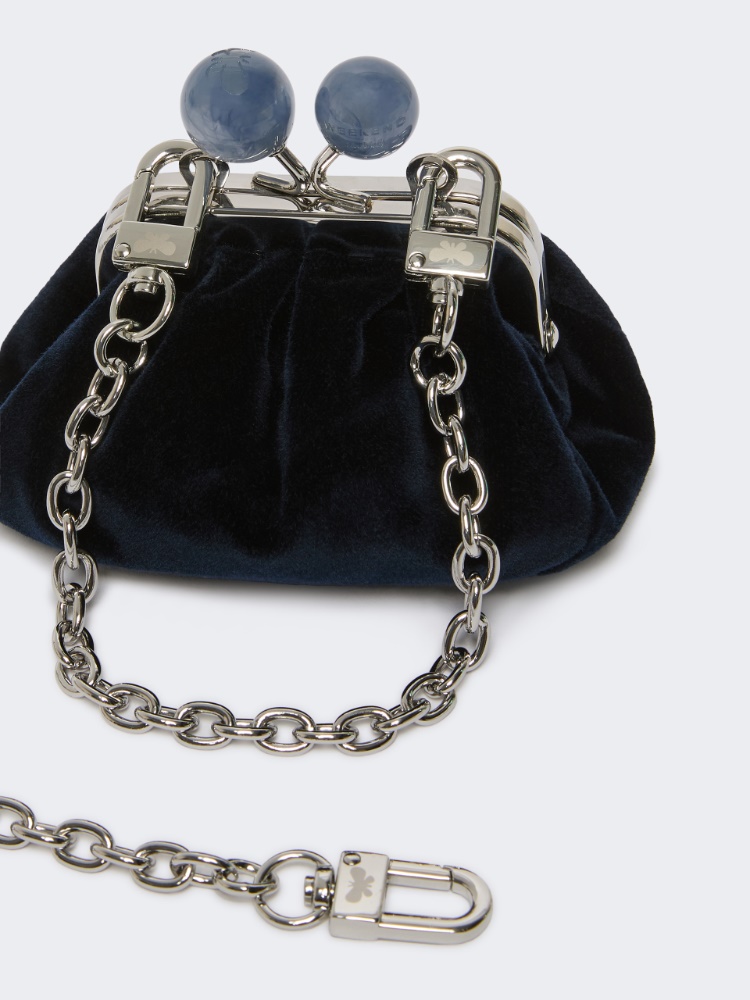Velvet nano Pasticcino Bag - MIDNIGHTBLUE - Max Mara - 4