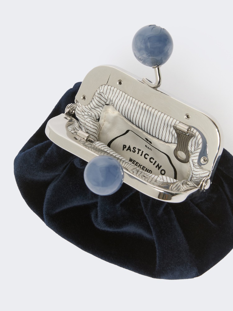 Velvet nano Pasticcino Bag - MIDNIGHTBLUE - Max Mara - 6
