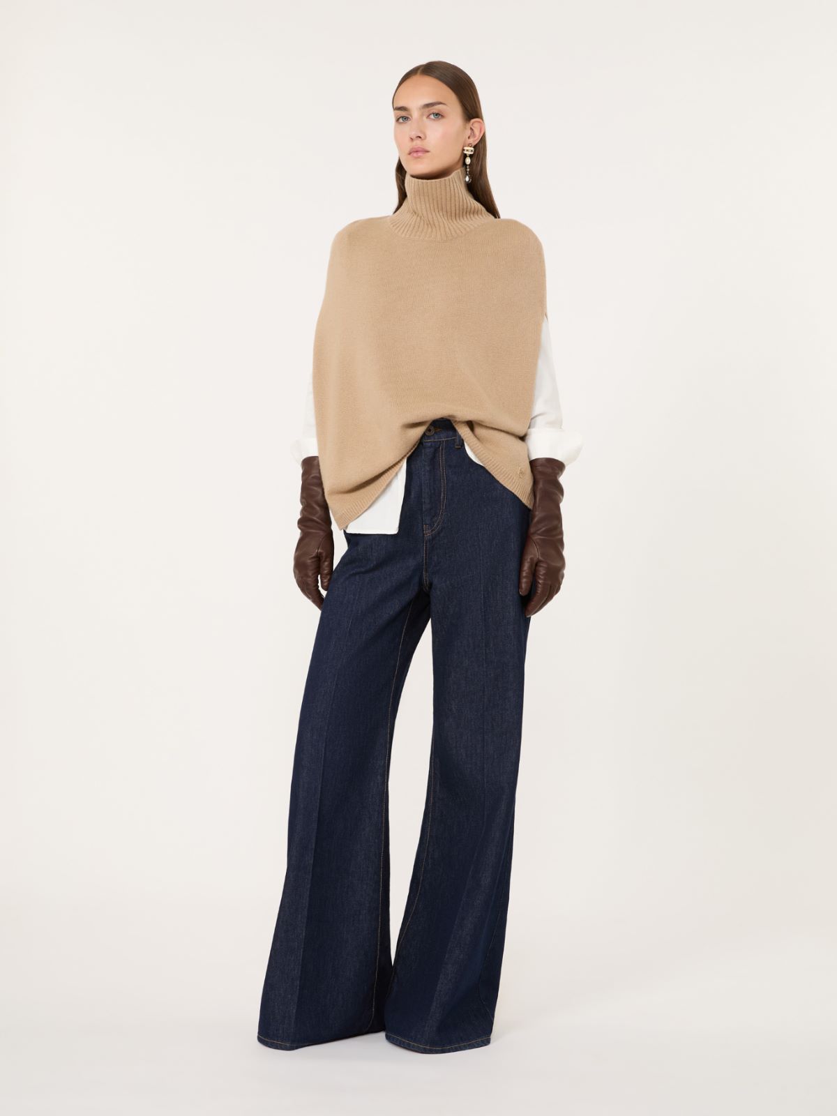Cashmere cape - CAMEL - Max Mara