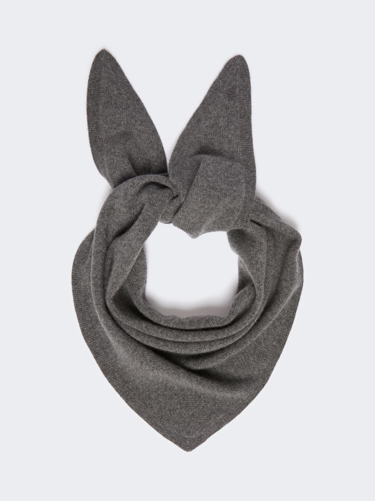 Triangle cashmere scarf - LIGHT GREY - Max Mara