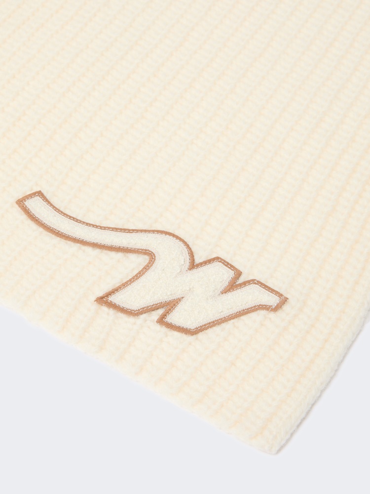 Wool yarn scarf - WHITE - Max Mara - 2