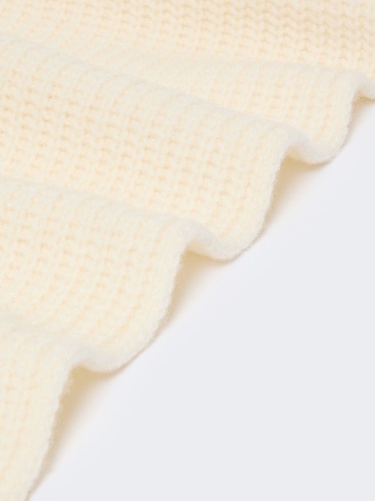 Wool yarn scarf - WHITE - Max Mara - 3