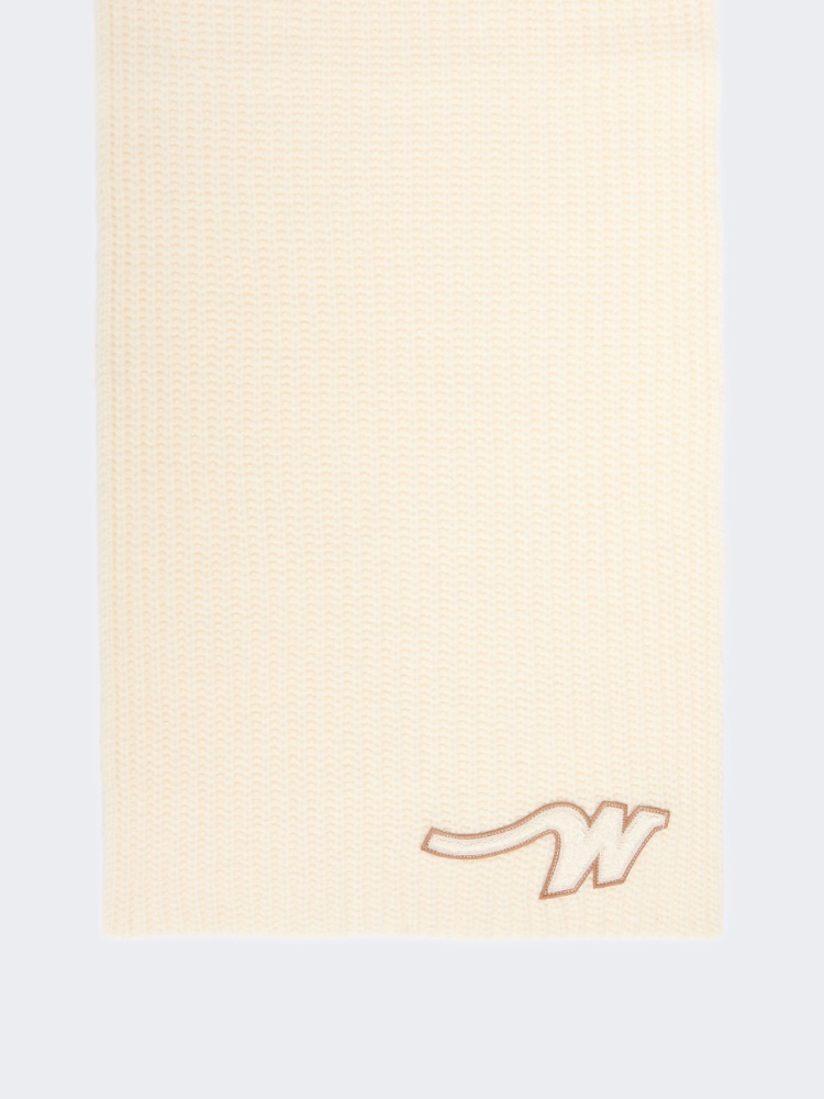 Wool yarn scarf - WHITE - Max Mara