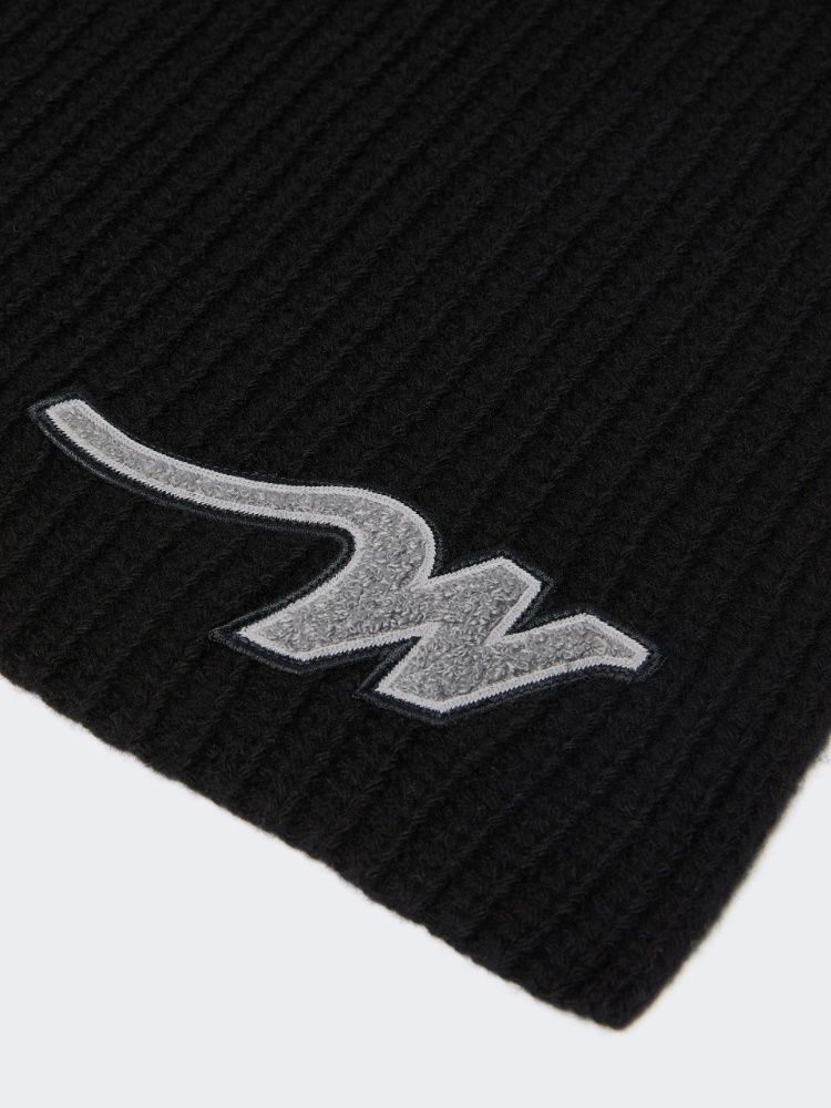 Wool yarn scarf - BLACK - Max Mara - 2