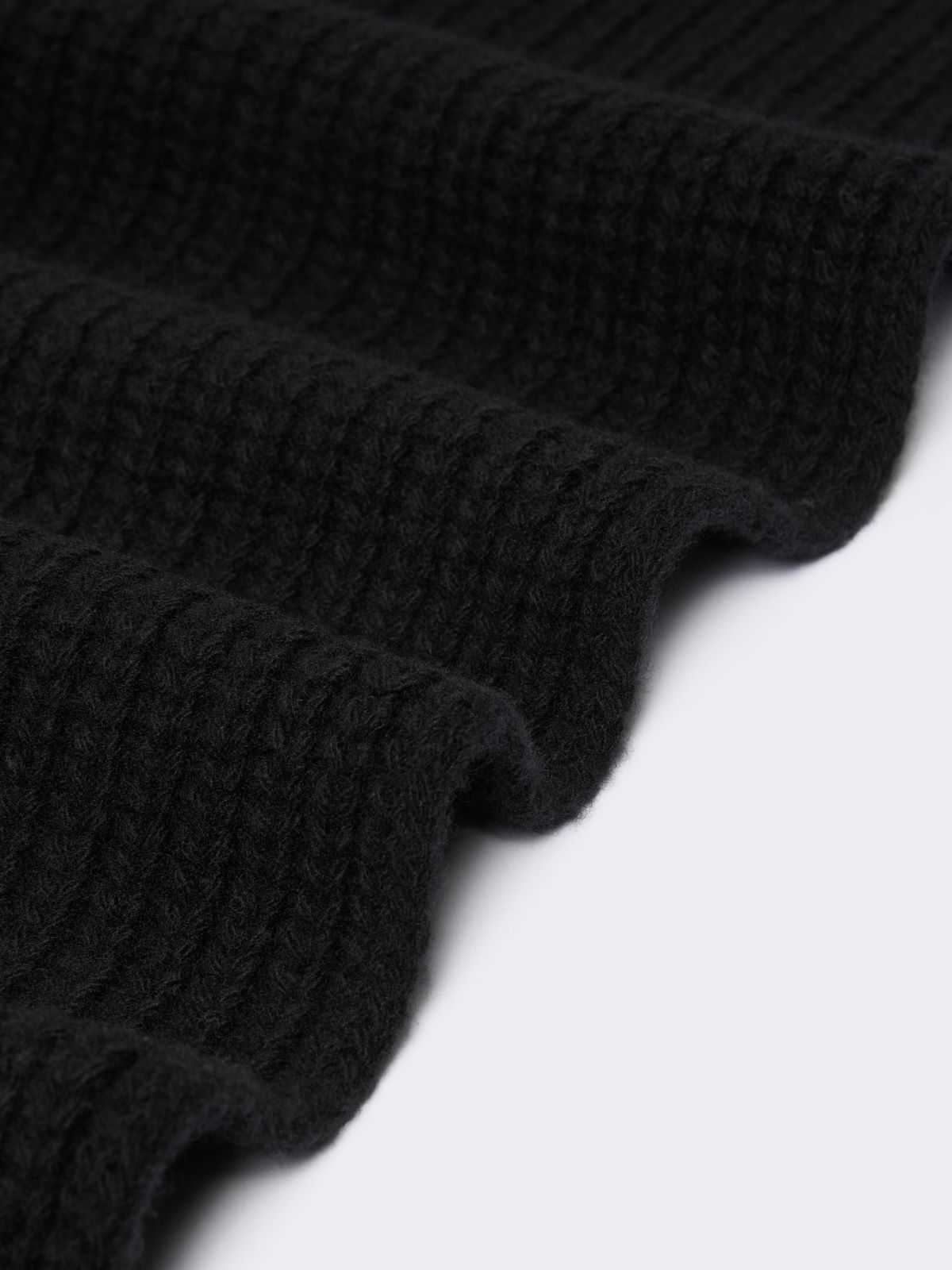 Wool yarn scarf - BLACK - Max Mara - 3