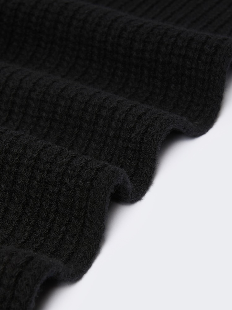 Wool yarn scarf - BLACK - Max Mara - 3