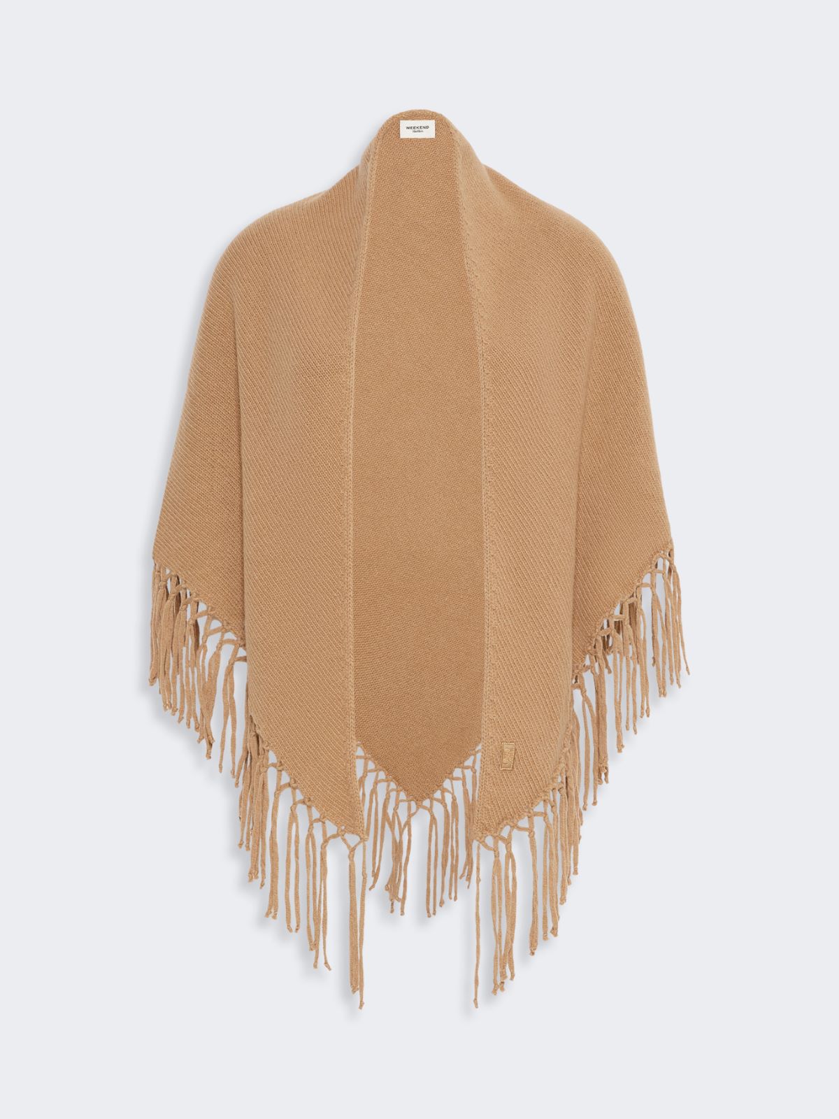 Fringed wool shawl - CAMEL - Max Mara - 5