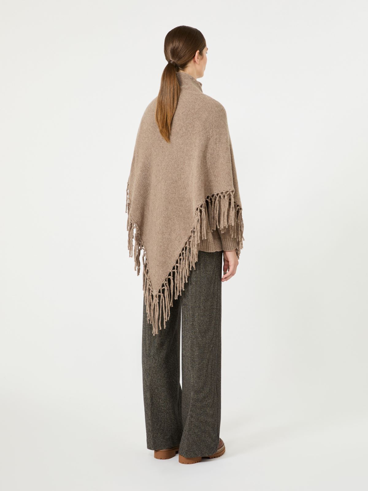 Fringed wool shawl - TURTLEDOVE - Max Mara - 3